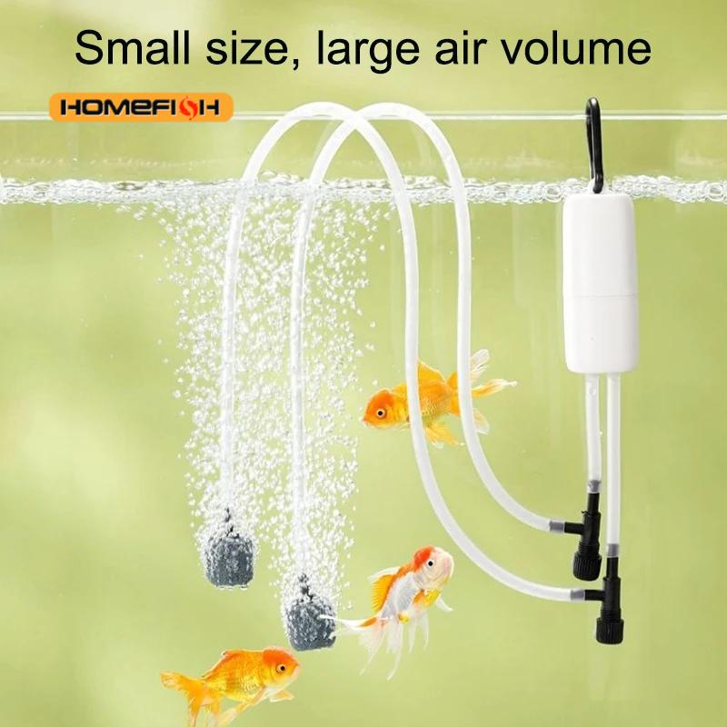 Aquarium Fertilizer - Oksigenator Senyap Pompa Oksigen Kecil Portabel