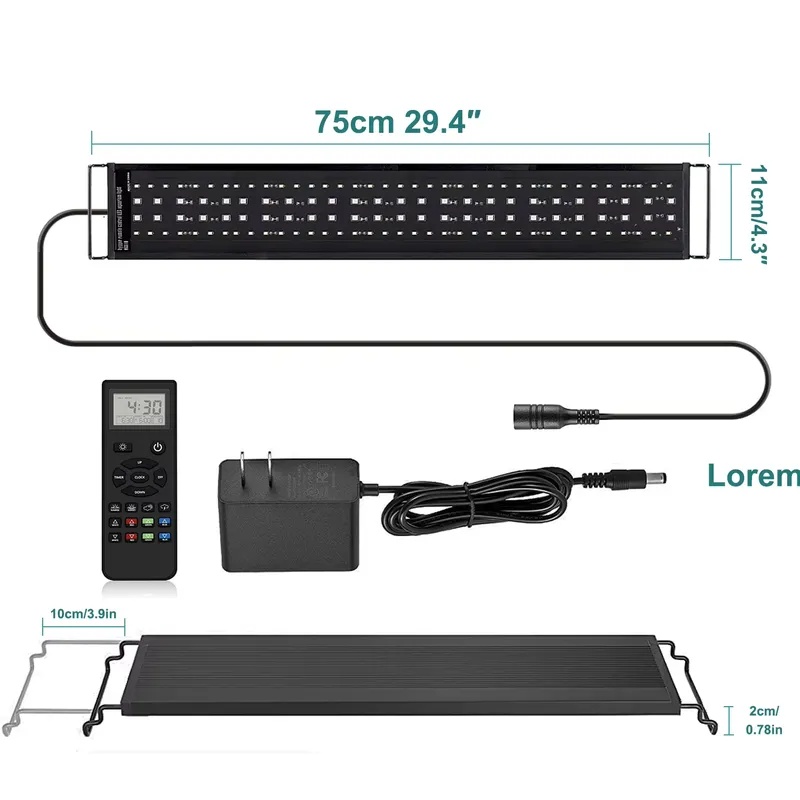 Live Plant Aquarium - Lampu Akuarium LED Profesional SIROKA 75cm